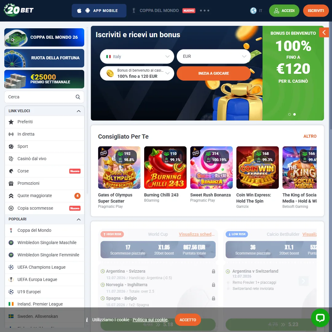 20bet — casa de apuestas