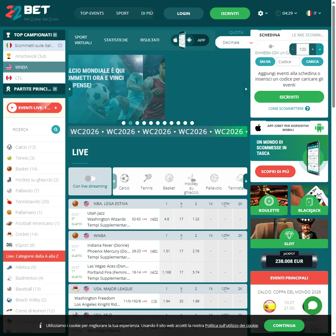 22bet — casa de apuestas