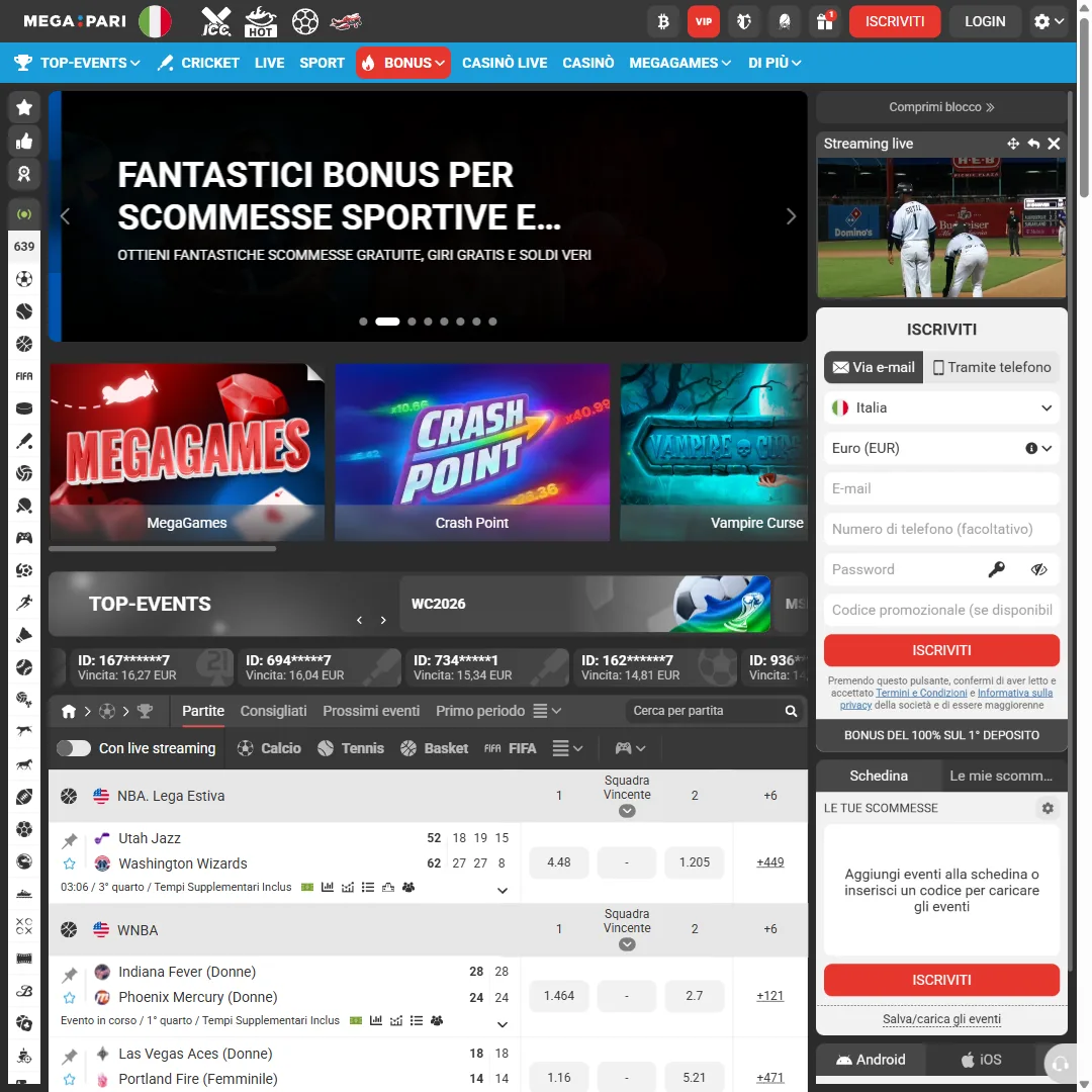 Megapari — casa de apuestas